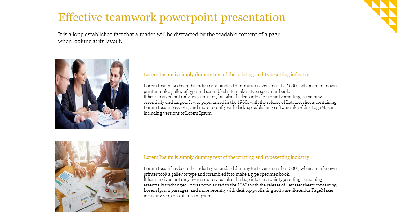 Best Effective Teamwork PowerPoint Presentation PPT